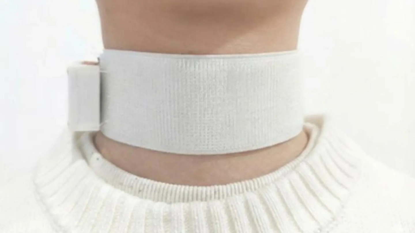 Revoice 无声语音解码项圈设备示意